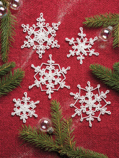 Delicate Snowflakes Crochet Patterns From a Merry Crochet Christmas Book, Published by Annie's for Christmas 2021