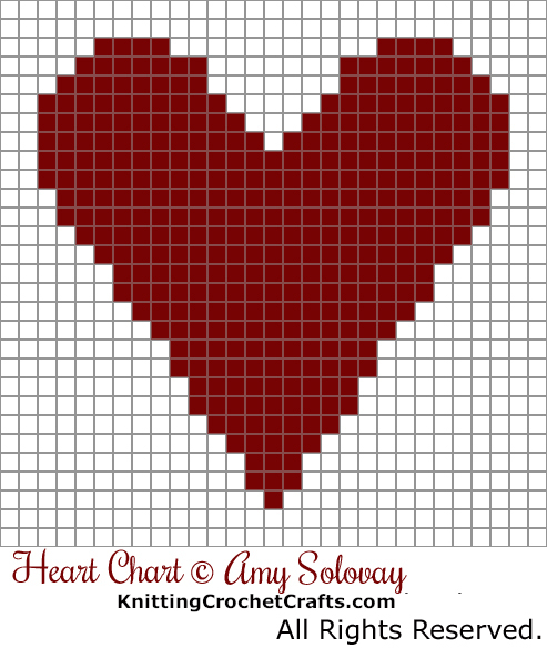 Crochet Heart Chart: Free Crochet Pattern