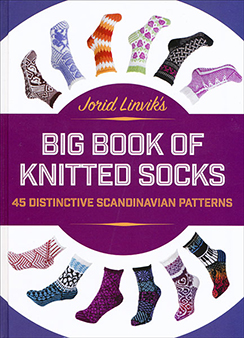 Jorid Linvik's Big Book of Knitted Socks, published by Trafalgar Square Books