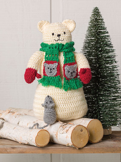 Sammy the Christmas Cat, From A Merry Crochet Christmas Book, Published by Annie's for Christmas 2021