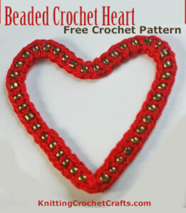 Beaded Crochet Heart: Free Crochet Pattern