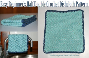 Easy Beginner's Half Double Crochet Dishcloth -- Free Pattern