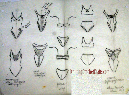 Fashion Illustration Swimsuit Collection