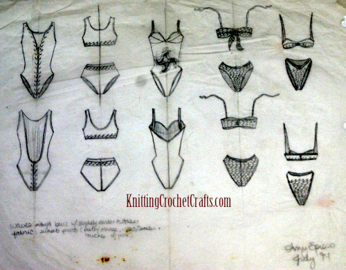 Fashion Illustration Swimsuit Collection