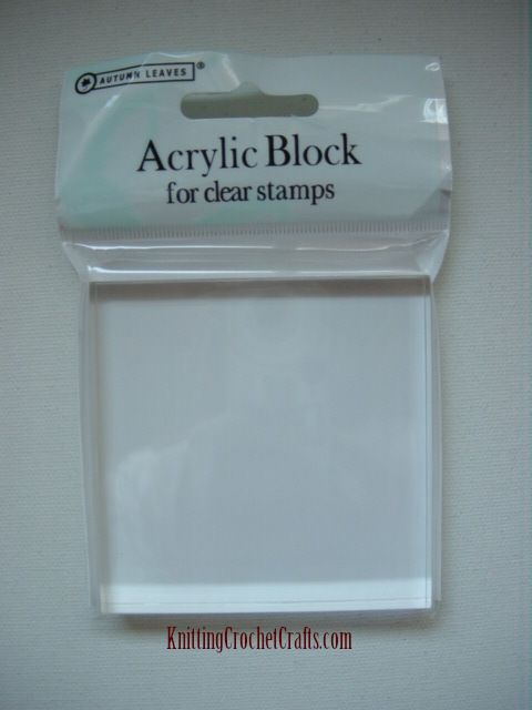 Clear Acrylic Block to Use for Stamping With Clear Stamps