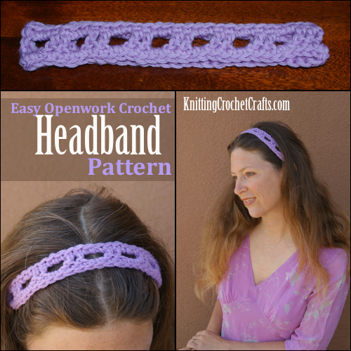 Easy Openwork Crochet Headband Pattern for Beginners