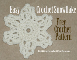 Easy Crochet Snowflake: Free Pattern