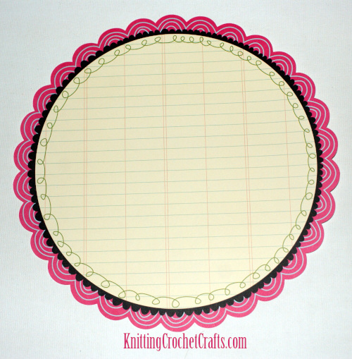 Die-Cut Scalloped Circle Scrapbooking Paper by My Little Shoebox  -- I used this paper to make the Mother's Day scrapbooking layout you see pictured, but this paper is no longer available. See my suggestions below for cutting your own scalloped circle-shaped scrapbooking paper.