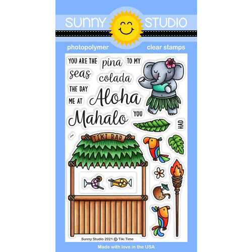 Sunny Studio Tiki Bar Stamps: Aren't these tiki bar stamps just the cutest? You can use them to add fun, whimsical text and imagery to your Hawaii scrapbook or other paper craft projects. 