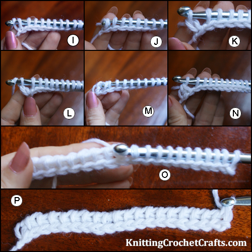 How to Do the Return Pass in Tunisian Knit Stitch