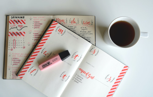 Weekly Planner Layout -- Photo Courtesy of Estée Janssens