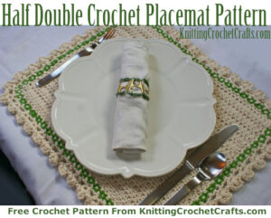 Easy Half Double Crochet Placemat Pattern for Beginners