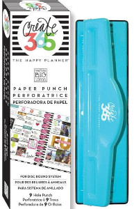 Classic Happy Planner 9-Hole Punch for Punching a Discbound Edge. If you want to be able to add almost ANY paper to your Happy Planner, you NEED this punch! The punch is an outstanding investment, because it will save you a small fortune on your planner supplies. It will pay for itself if you are a hardcore planner user.