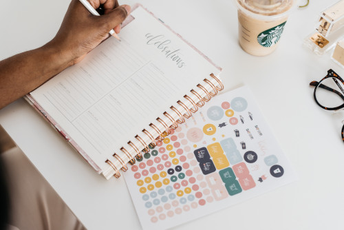 Journaling With Stickers -- Photo courtesy of Alexa Williams.