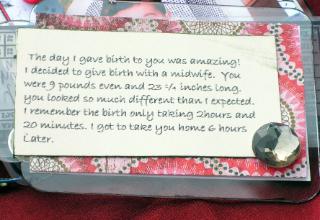 This Is My Gift Tag Album by Cristi Wright -- Page 3 -- Journaling