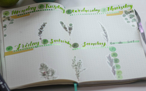 Weekly Planner Layout With To-Do List -- Photo Courtesy of Elena Mozhvilo