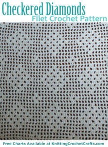 Checkered Diamonds Filet Crochet Patterns -- Photo © Amy Solovay
