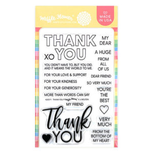 Thank You Stamp Set by Waffle Flower Crafts -- Make Thank You Cards Easily With This Clear Photopolymer Stamp Set