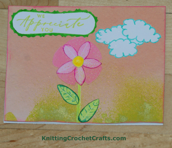 We Appreciate You Card Featuring Altenew Stamps and Papers