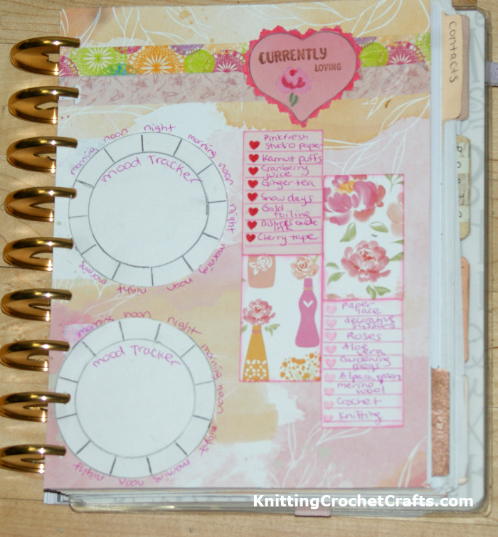 Currently Loving Planner Layout Featuring Supplies by Pinkfresh Studio