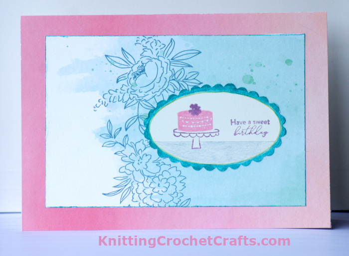 Have a Sweet Birthday Card Making Idea Featuring Stamps, Patterned Papers and Craft Supplies by Pinkfresh Studios