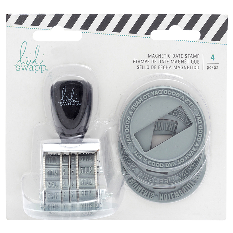 The Heidi Swapp Magnetic Date Roller Stamp Set