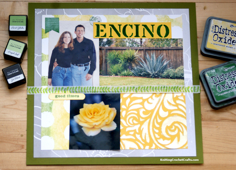 Life in Encino Scrapbooking Layout Feating Supplies by Altenew
