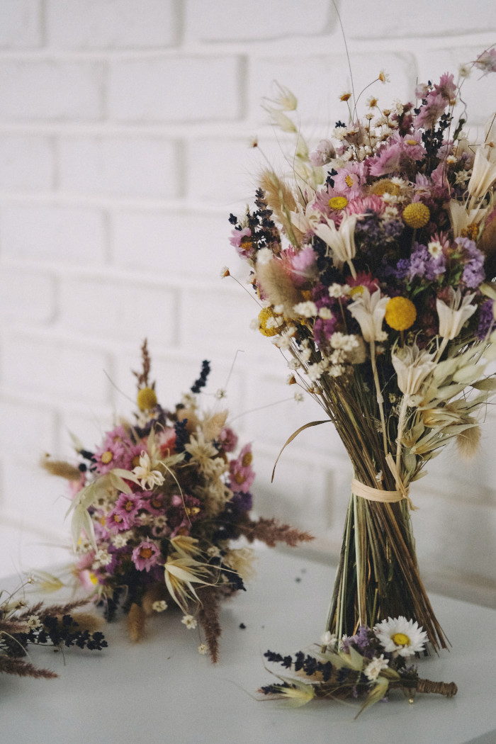 Dried Flowers Crafts: Wedding Bouquet 