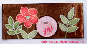 Floral Slimline Thank You Card Featuring Stamps, Inks and Supplies by Altenew