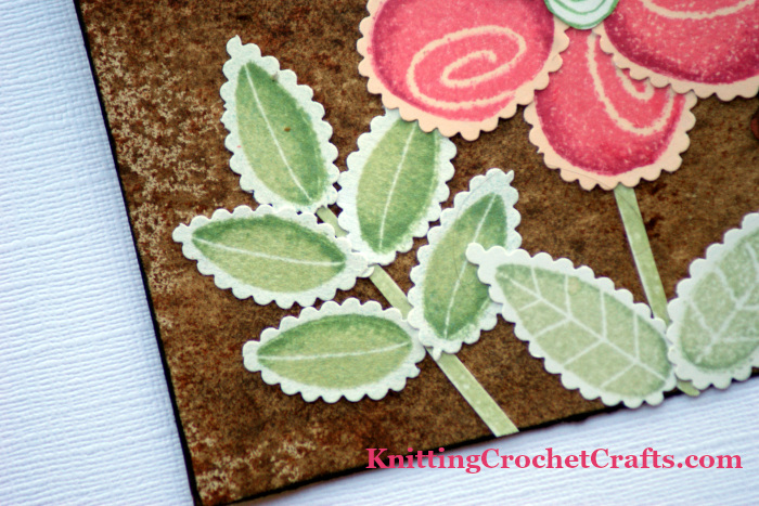 Close-Up Detail Photo of the Floral Slimline Thank You Card by Amy Solovay -- Stamps and Inks by Altenew