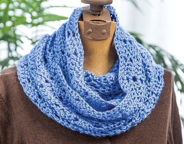 Lace Crochet Ripple Cowl Scarf Pattern From Crochet Ripples Class Download or DVD by Sharon Silverman