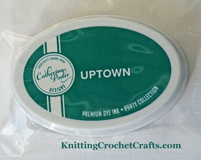 Catherine Pooler Premium Dye Ink Pad in the Uptown Color, Which Is a Dark Teal Blue-Green