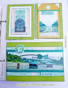 The Adventure Begins! 6x8 Travel-Themed Scapbooking Layout Featuring Supplies from the Let's Go! and Color Vibe Collections by Simple Stories