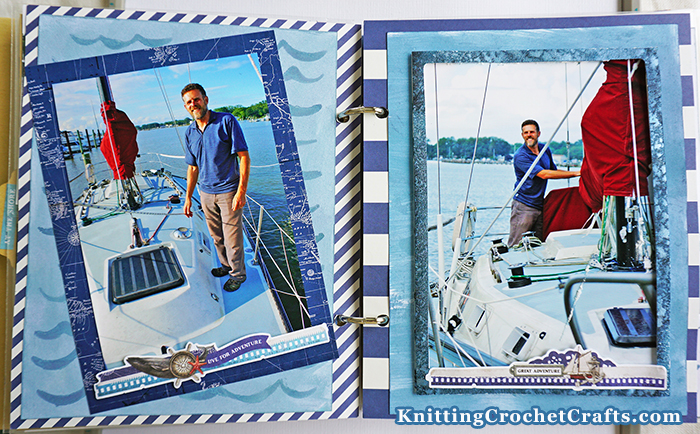 Nautical-Themed 6x8 Scrapbooking Layouts Featuring Supplies from the Simple Vintage Seas Collection Designed by Katie Pertiet for Simple Stories