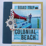 Road Trip to Colonial Beach -- A Travel-Themed 6x8 Scrapbooking Album Featuring Nautical and Road Trip Themed Layouts