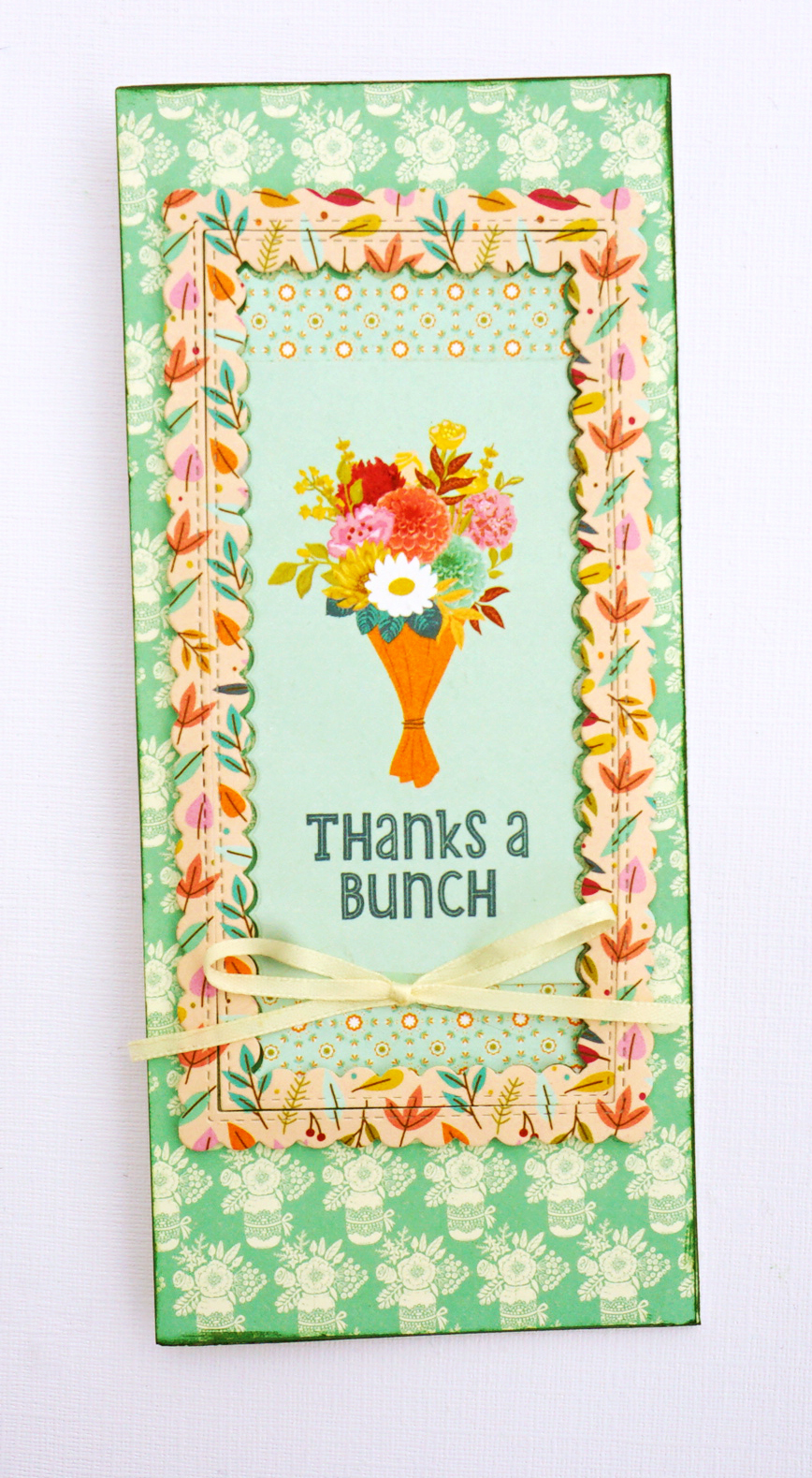 Thanks a Bunch Greeting Card Featuring Supplies From the Harvest Market Collection by Simple Stories