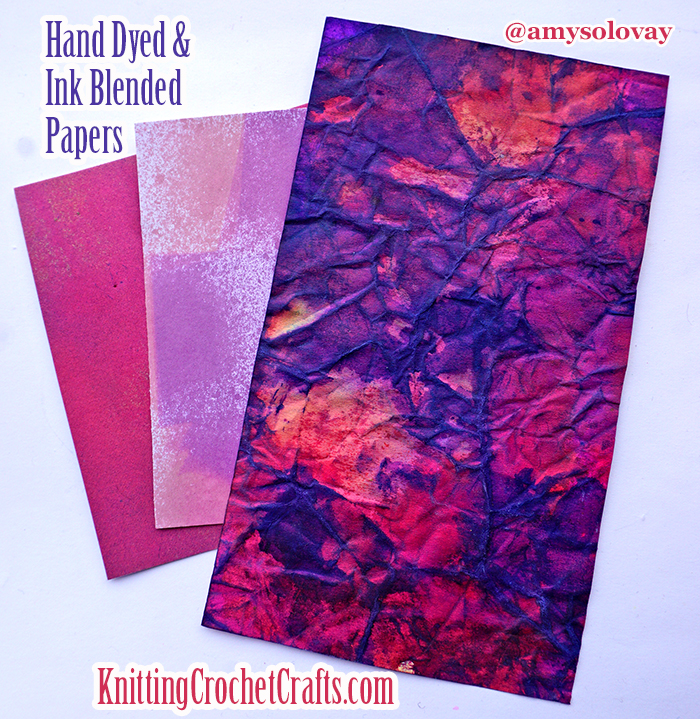 Hand Dyed & Ink Blended Papers