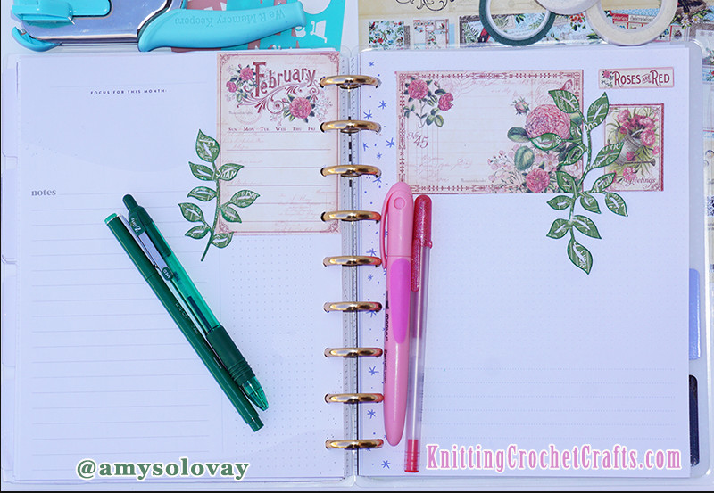 February Garden Journal Pages for Discbound Planners Such As Happy Planner, Tul and Arc