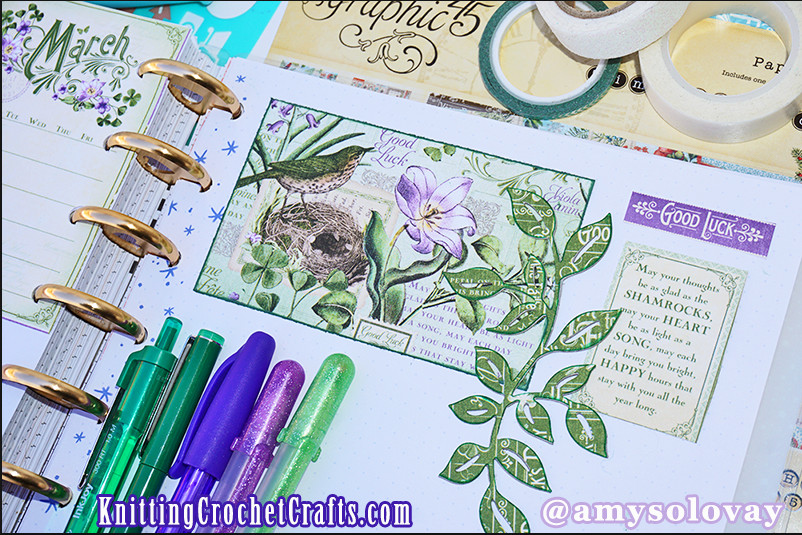 Close-Up Photo of March Journal Pages