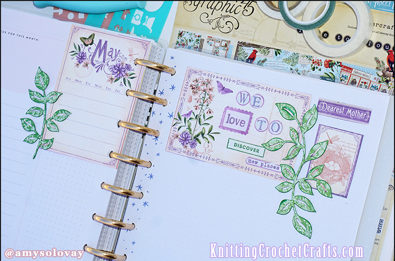 May Garden Journal Pages for Discbound Planners Like Happy Planner, Arc or Tul