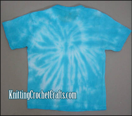 Blue Spiral Tie-Dyed T-Shirt -- Child Sized