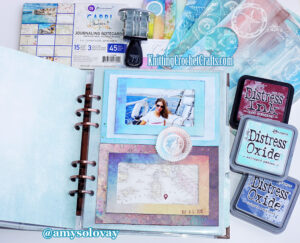 Sailing Away from Sardinia -- a 6"x8" Pocket Page Scrapbooking Layout