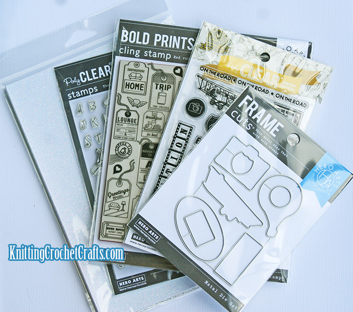 Hero Arts Clear Stamps, Cling Stamps, Dies and Glitter Paper