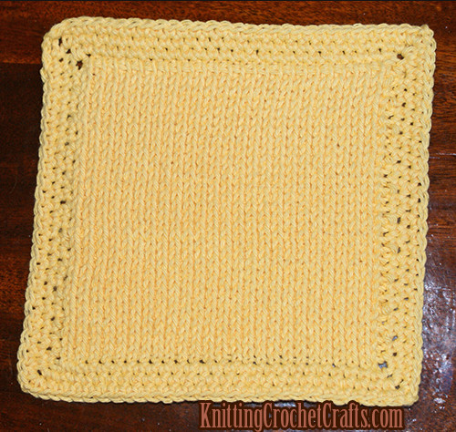 Tunisian Knit Stitch Dishcloth Pattern, Also Known as the BIG, Thirsty Spill Mopper Dishcloth