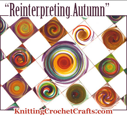 Reinterpreting Autumn -- An Original Collage Painting by Amy Solovay