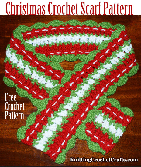 Free Christmas Crochet Scarf Pattern