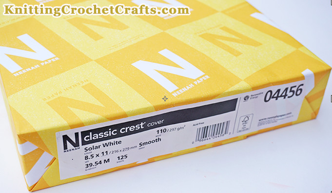 Neenah Solar White 110 Lb Classic Crest Cover Cardstock Pack of 125 Sheets -- This is my recommendation for the best cardstock for card making and paper crafts
