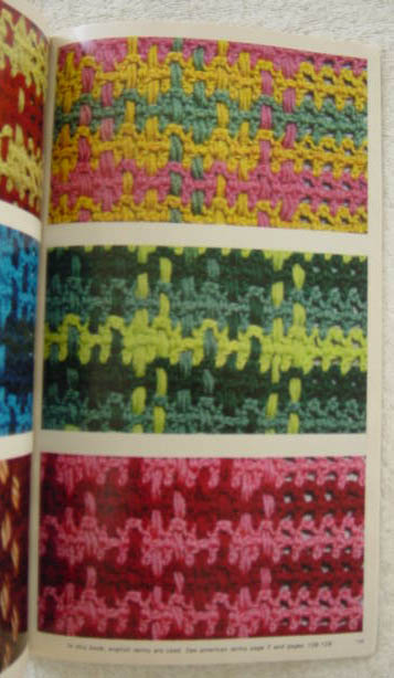 Woven Crochet Examples  From Mon Tricot 1030 Stitches Book