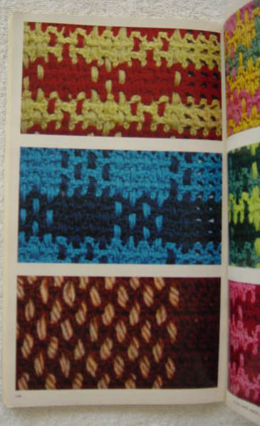 Woven Crochet Examples From Mon Tricot 1030 Stitches Patterns Book