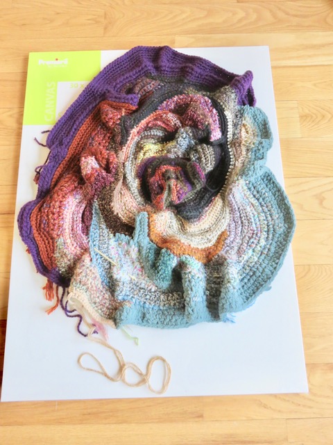 Freeform Crochet Piece by Ronni Howard, From the Leave No Thread Behind Series of Fiber Artworks